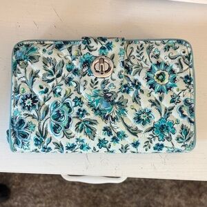 Floral Blue and Green Women's Wallet